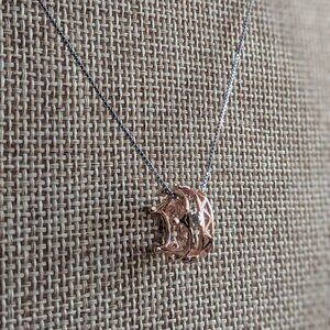 Sterling Silver Elegant Crown Necklace